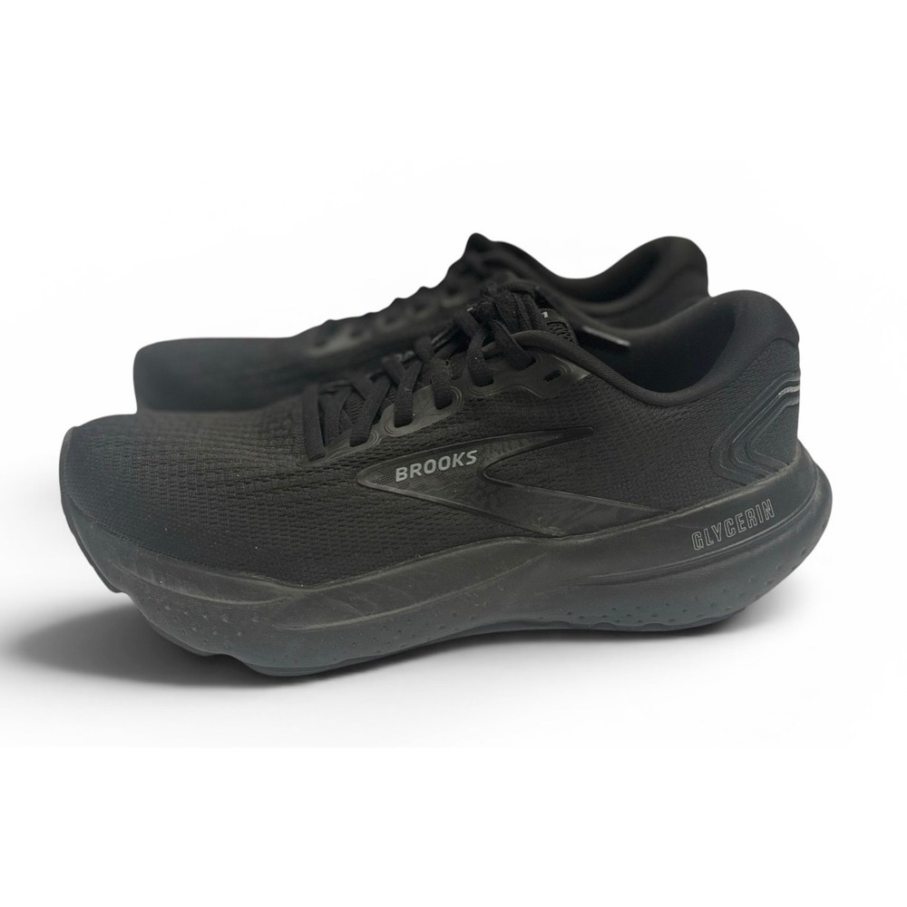 Brooks Glycerin 21 Women's Size 9B Triple Black Running Shoes EUC